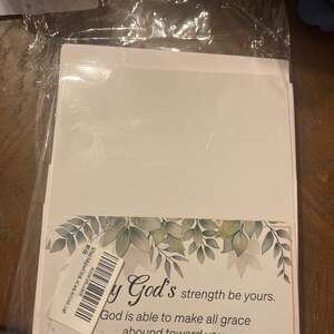 50-Pack Religious Christian Leaf Design Cards 4x6 Inch